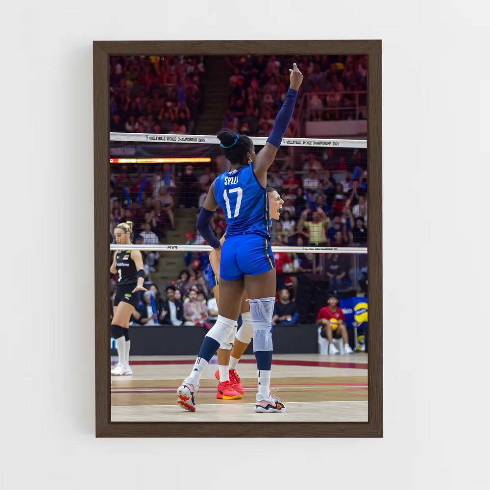 Poster Spike et Précision – affiche Volleyball (vue 5)
